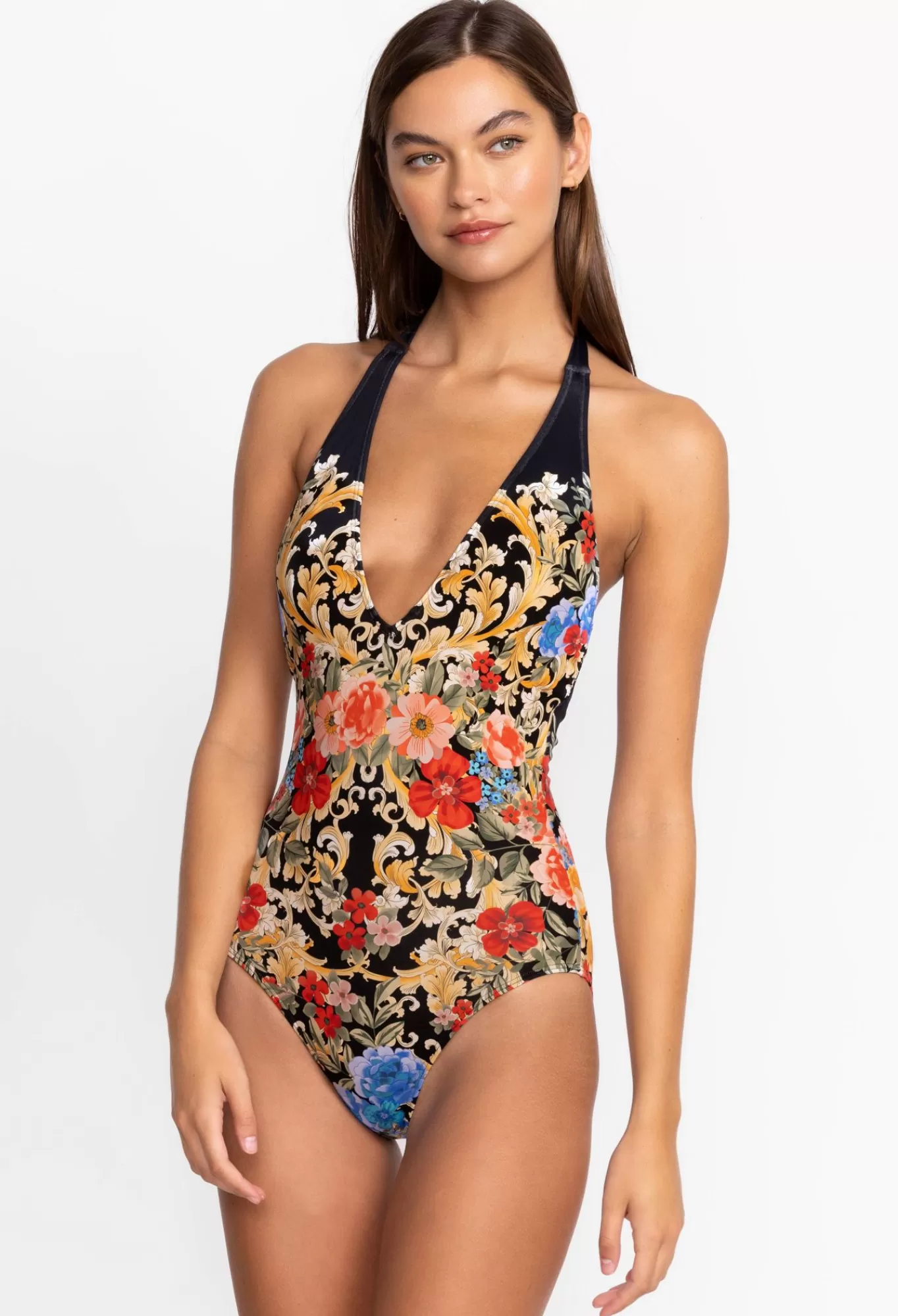 Best Black Royal Halter One Piece Women Swim & Resort