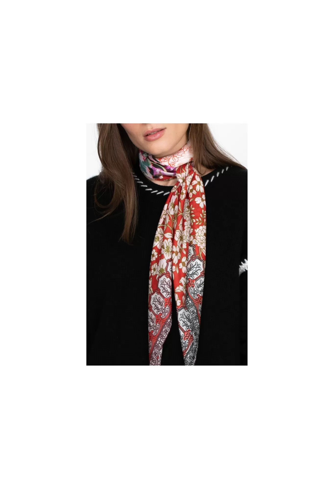 Online Block Scarf Women Scarves