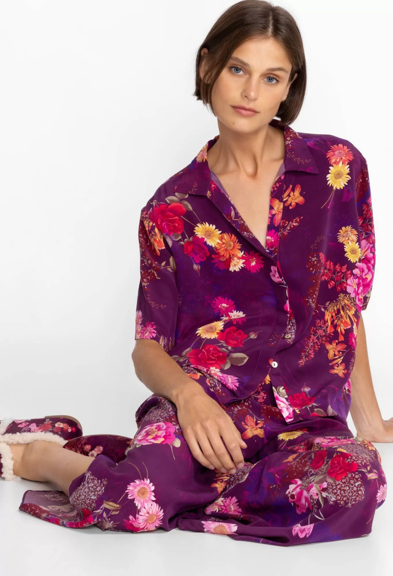 Flash Sale Brooklyn Long Set - Sweet Bouquet Women Sleepwear