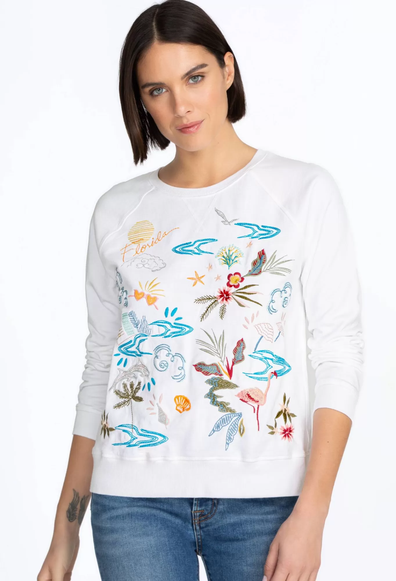 Shop Florida Raglan Sweatshirt Women Tops