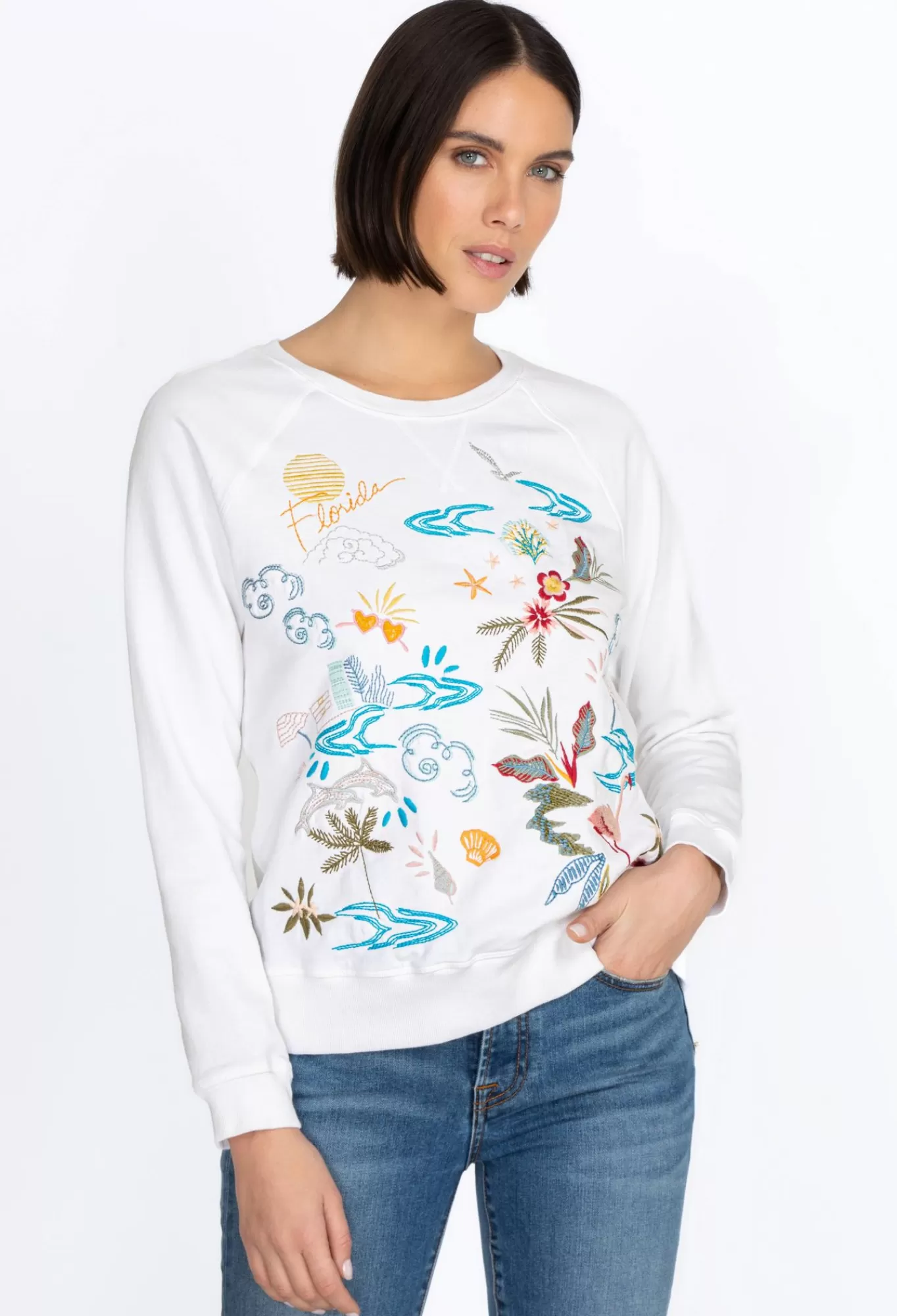 Shop Florida Raglan Sweatshirt Women Tops