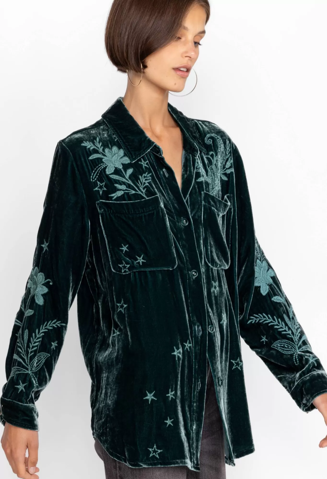 Clearance Frankie Velvet Chore Jacket Women Outerwear