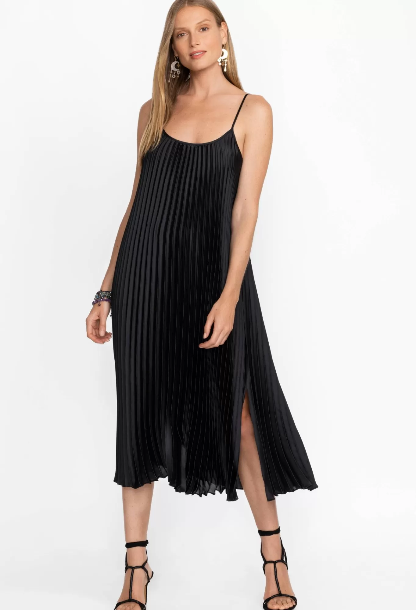 Best Sale Gemma Pleated Midi Dress Women Dresses