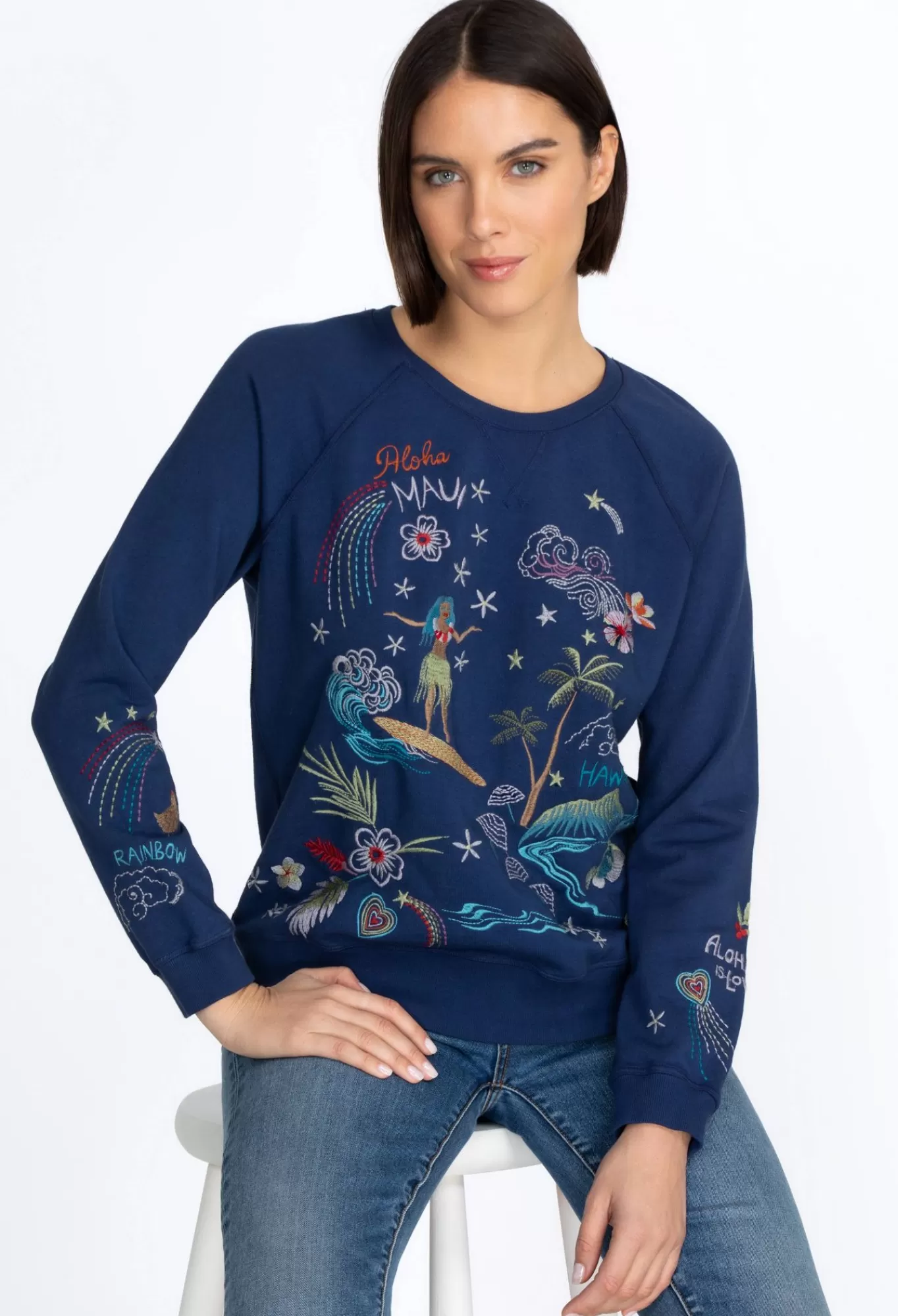 Discount Hawaii Raglan Sweatshirt Women Tops