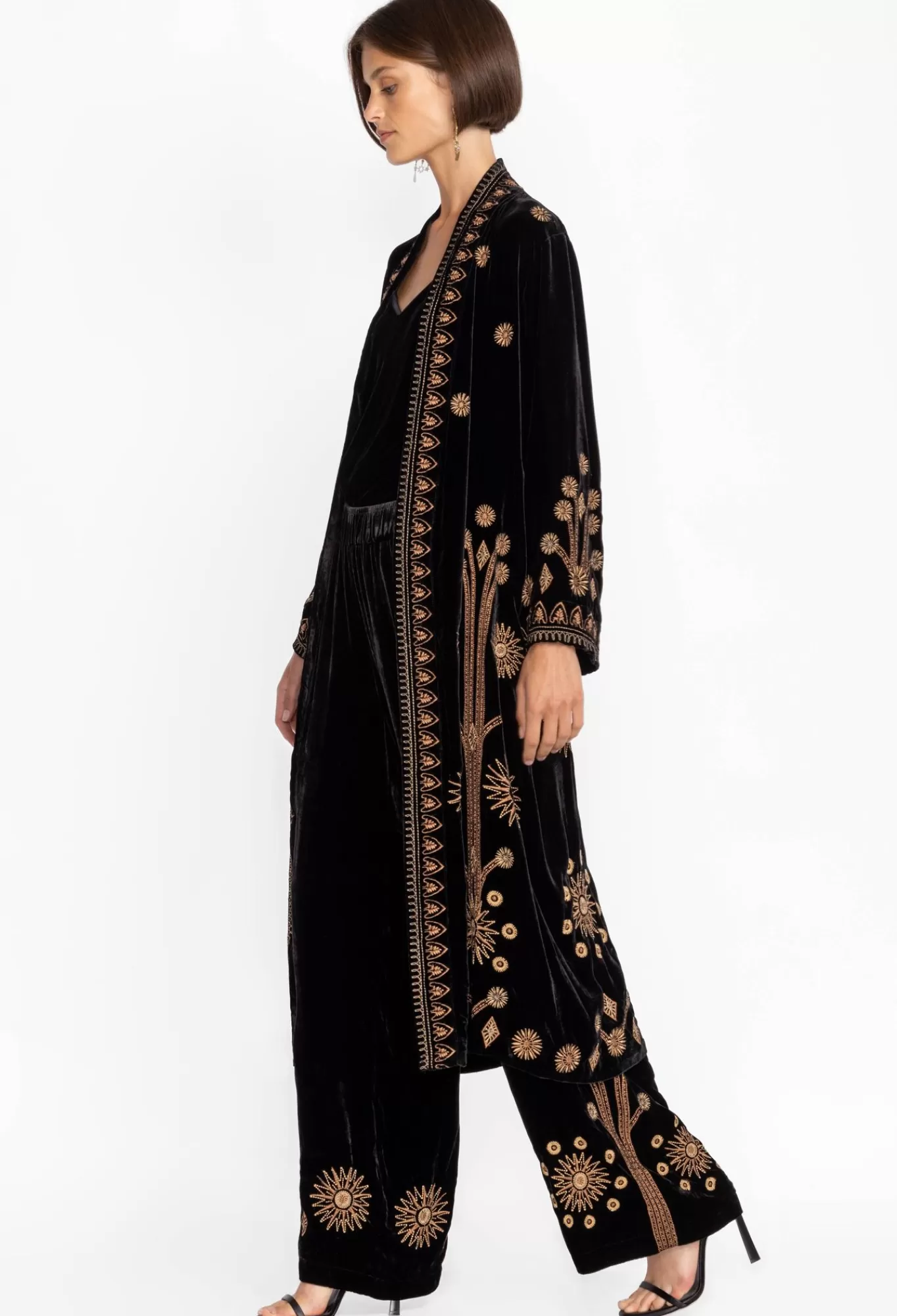 Online Heidi Velvet Kimono Coat Women Kimonos