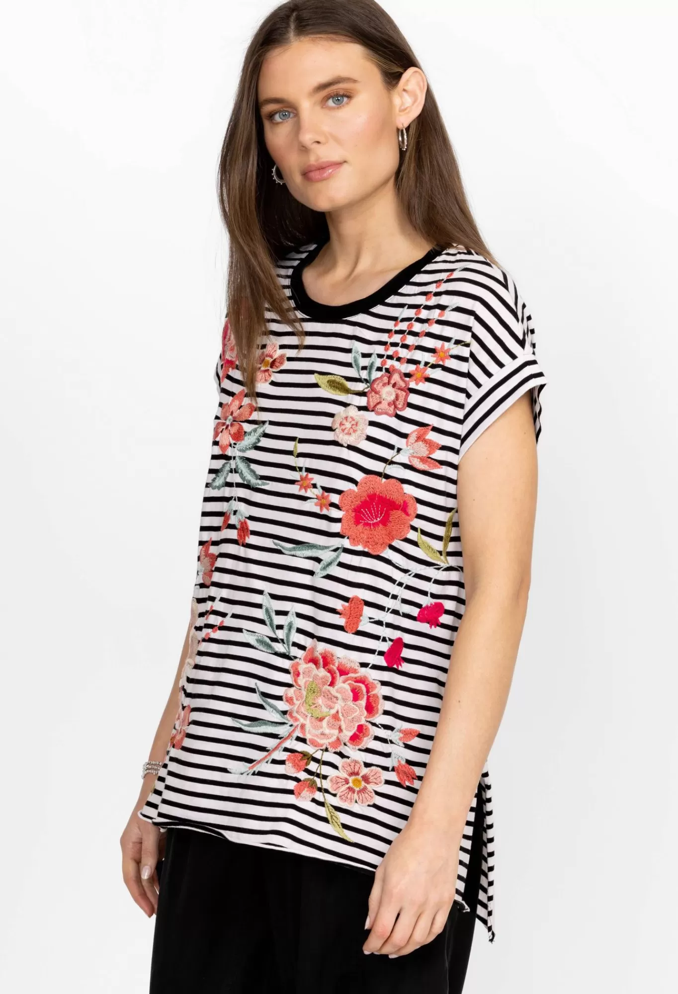 New Joya Relaxed Drape Tee Women Tops