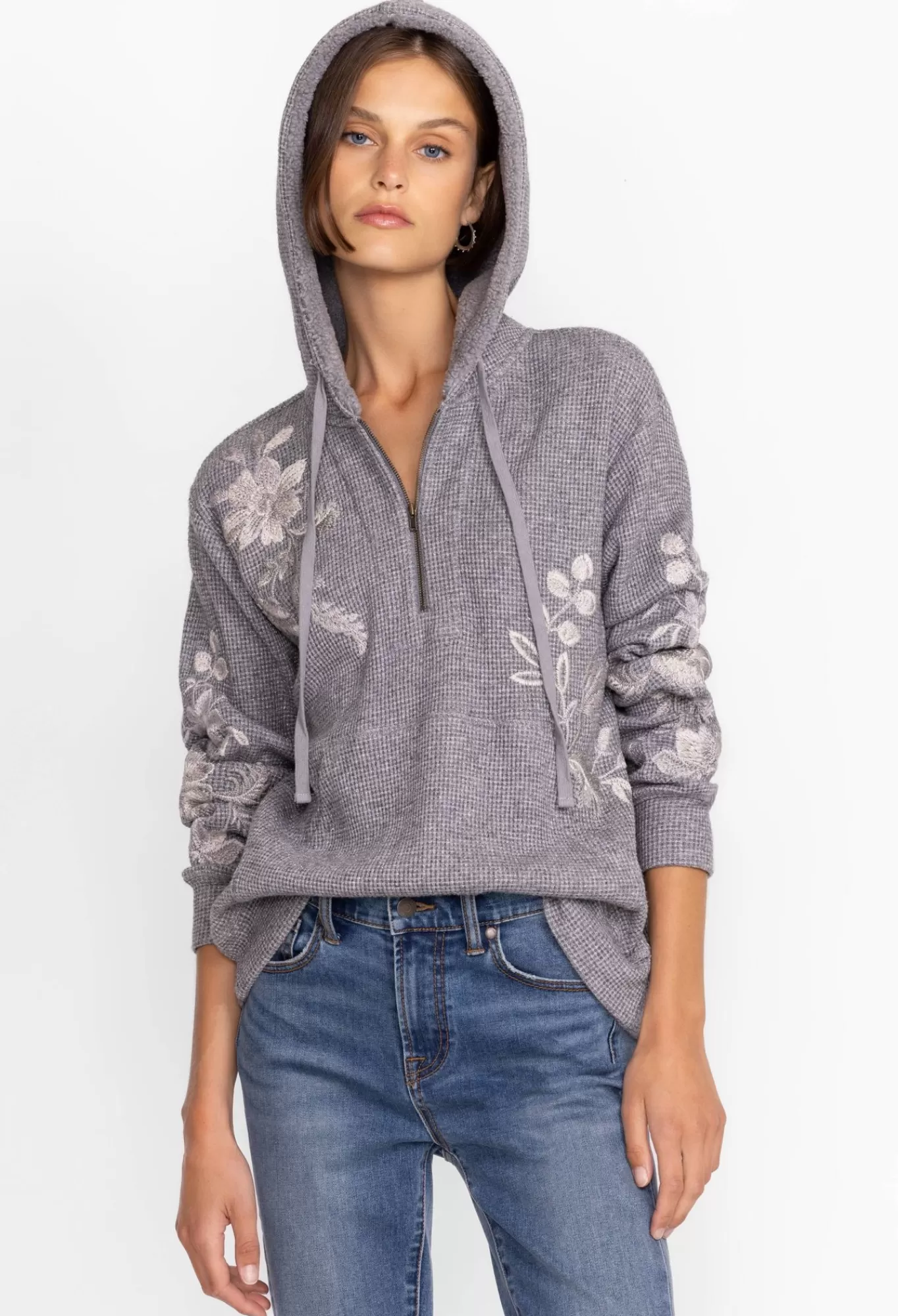 Outlet Junie Metallic Thermal Hoodie Women Outerwear