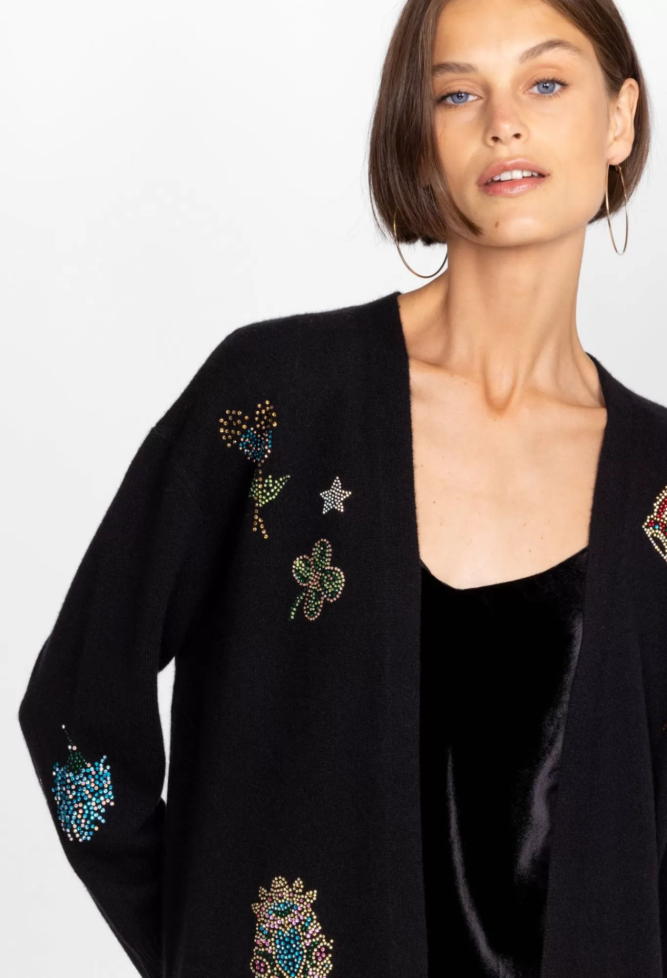 Clearance Ladie Rhinestone Cardigan Women Outerwear