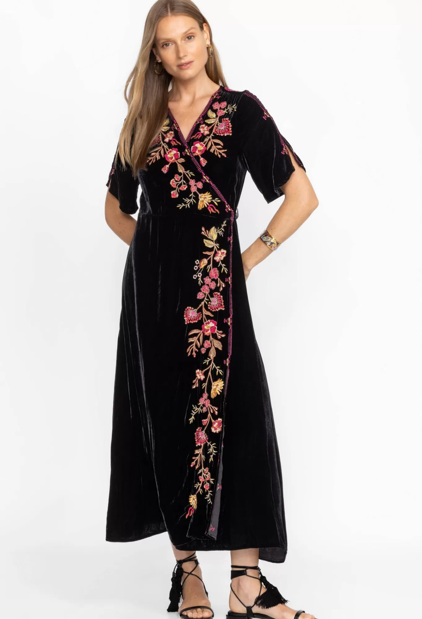 Cheap Lilith Velvet Wrap Dress Women Dresses