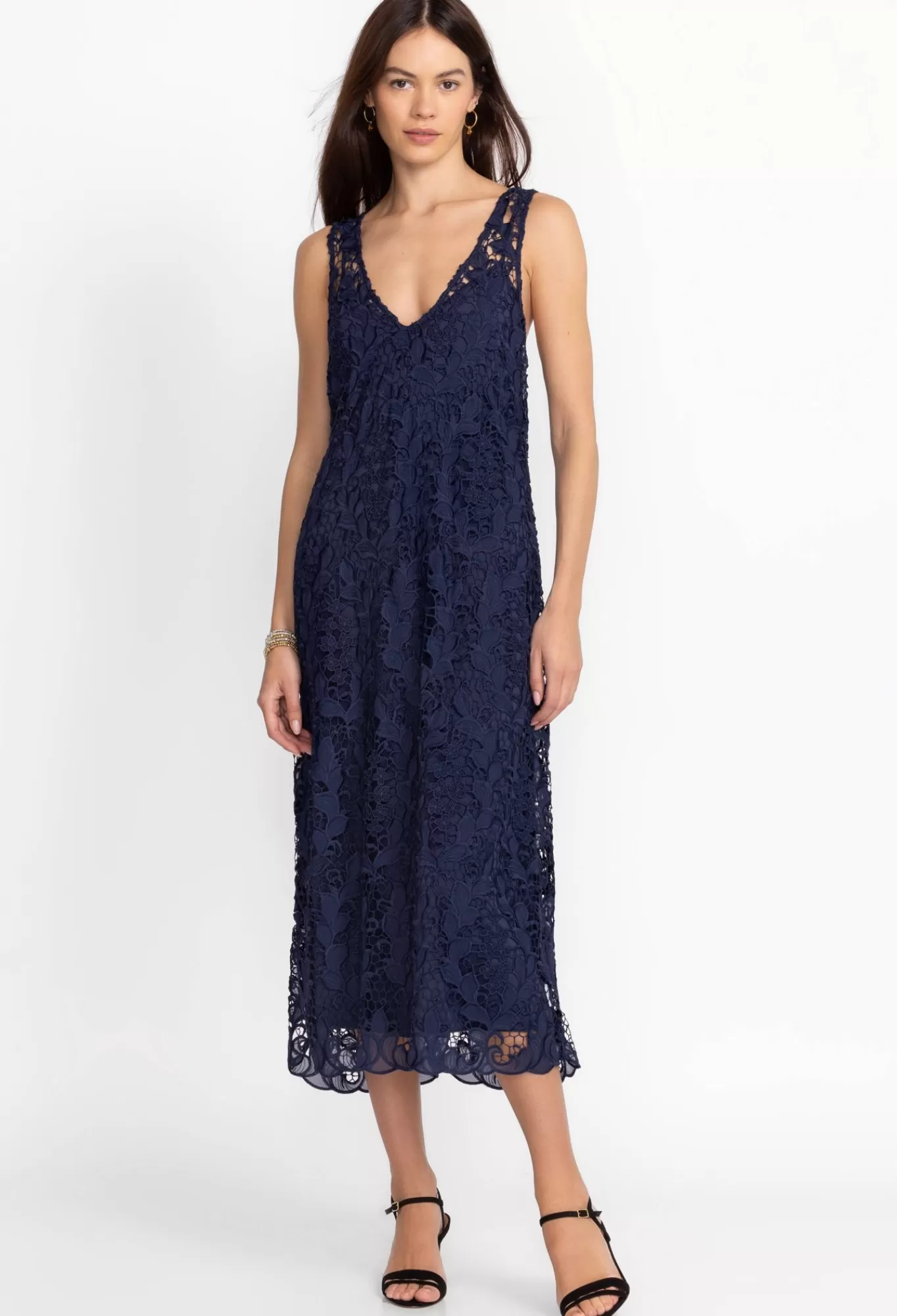 Outlet Natalie Lace Midi Dress Women Dresses