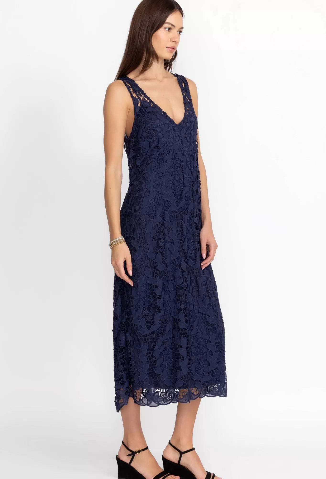 Outlet Natalie Lace Midi Dress Women Dresses