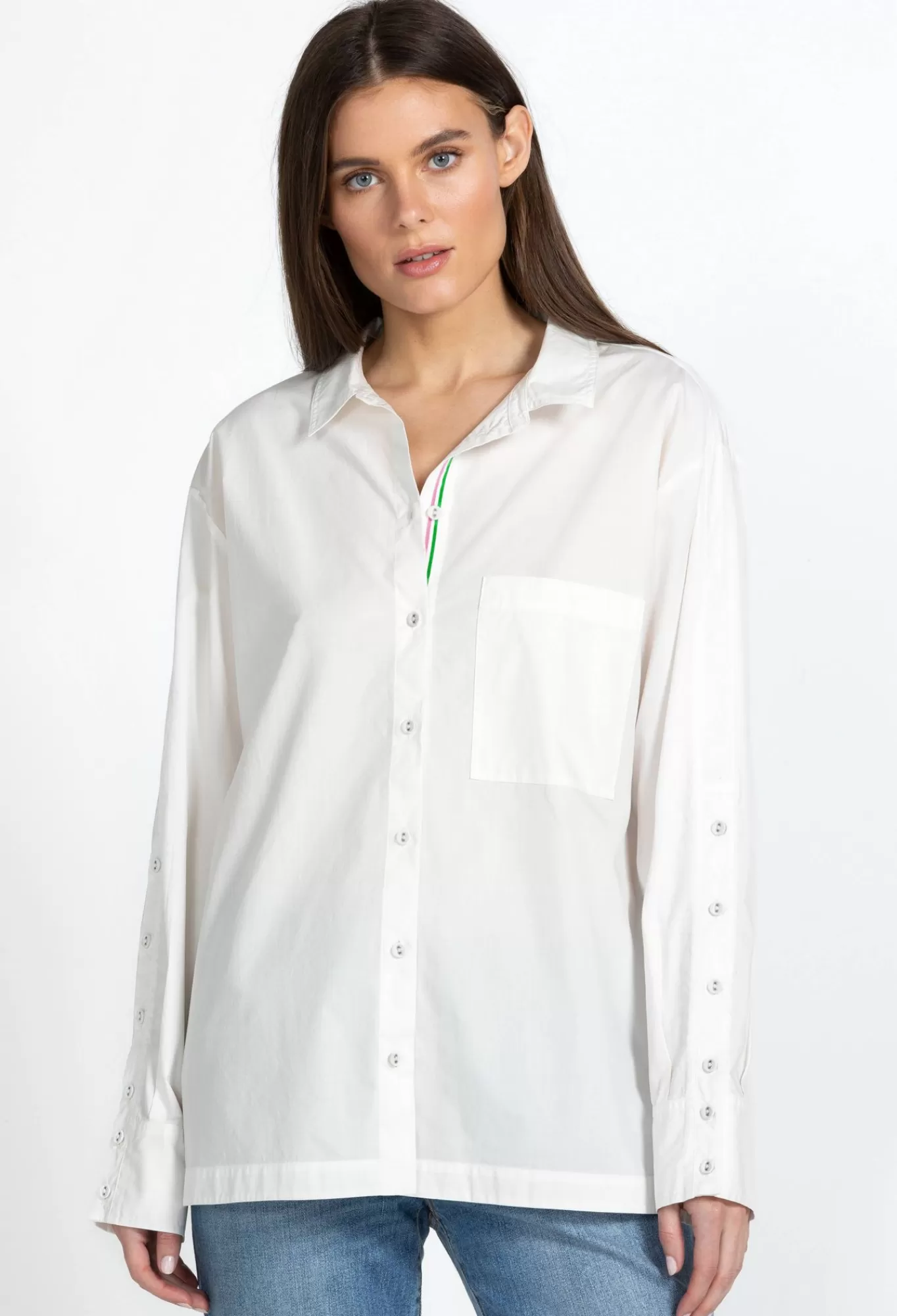 Best Poplin Relaxed Pocket Shirt Women Tops