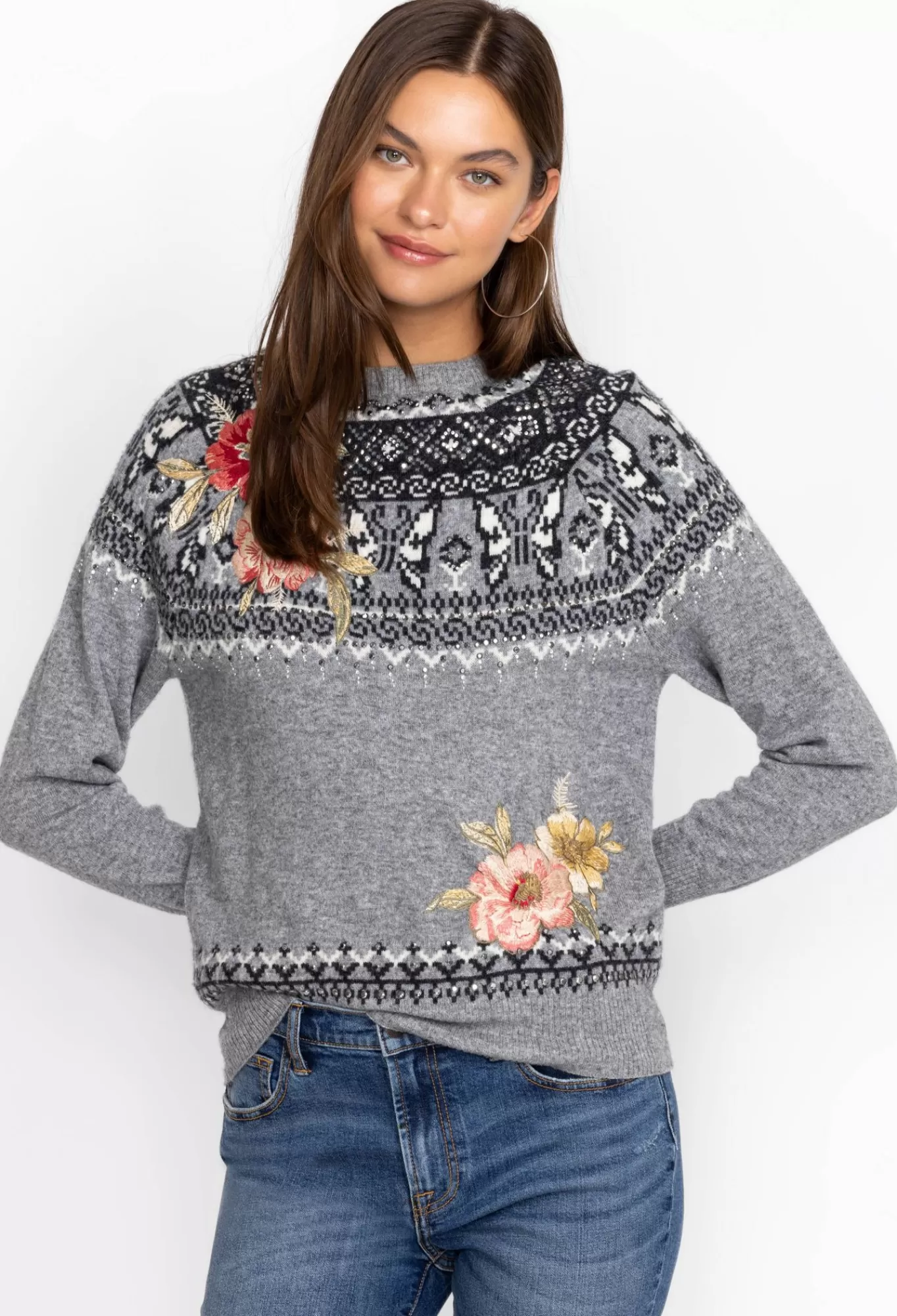 Fashion Sammy Fairisle Pullover Women Outerwear