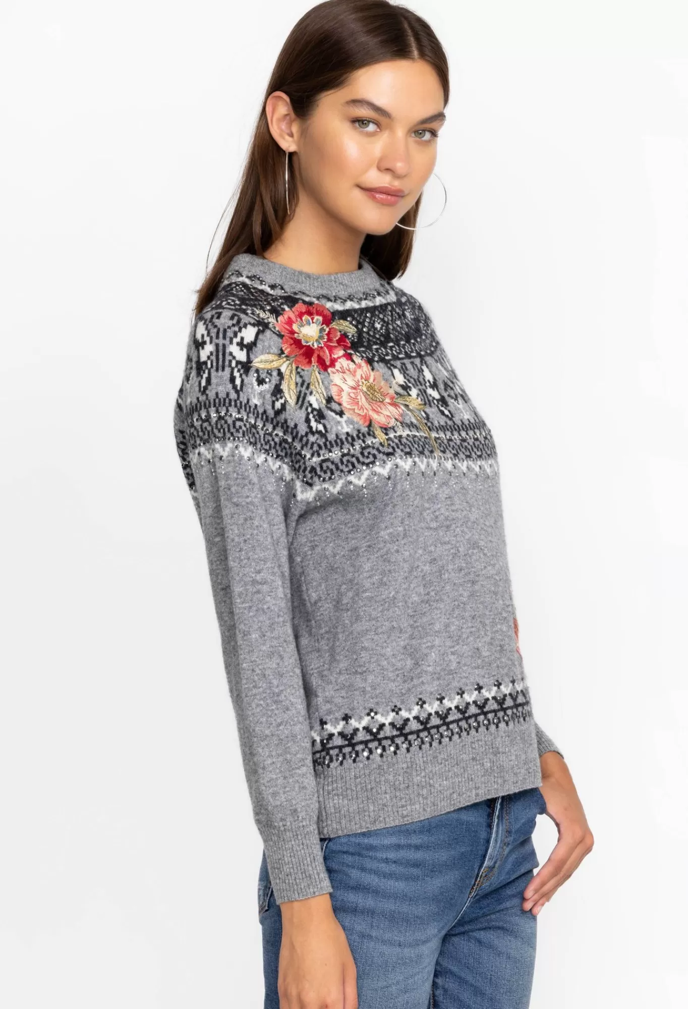 Fashion Sammy Fairisle Pullover Women Outerwear