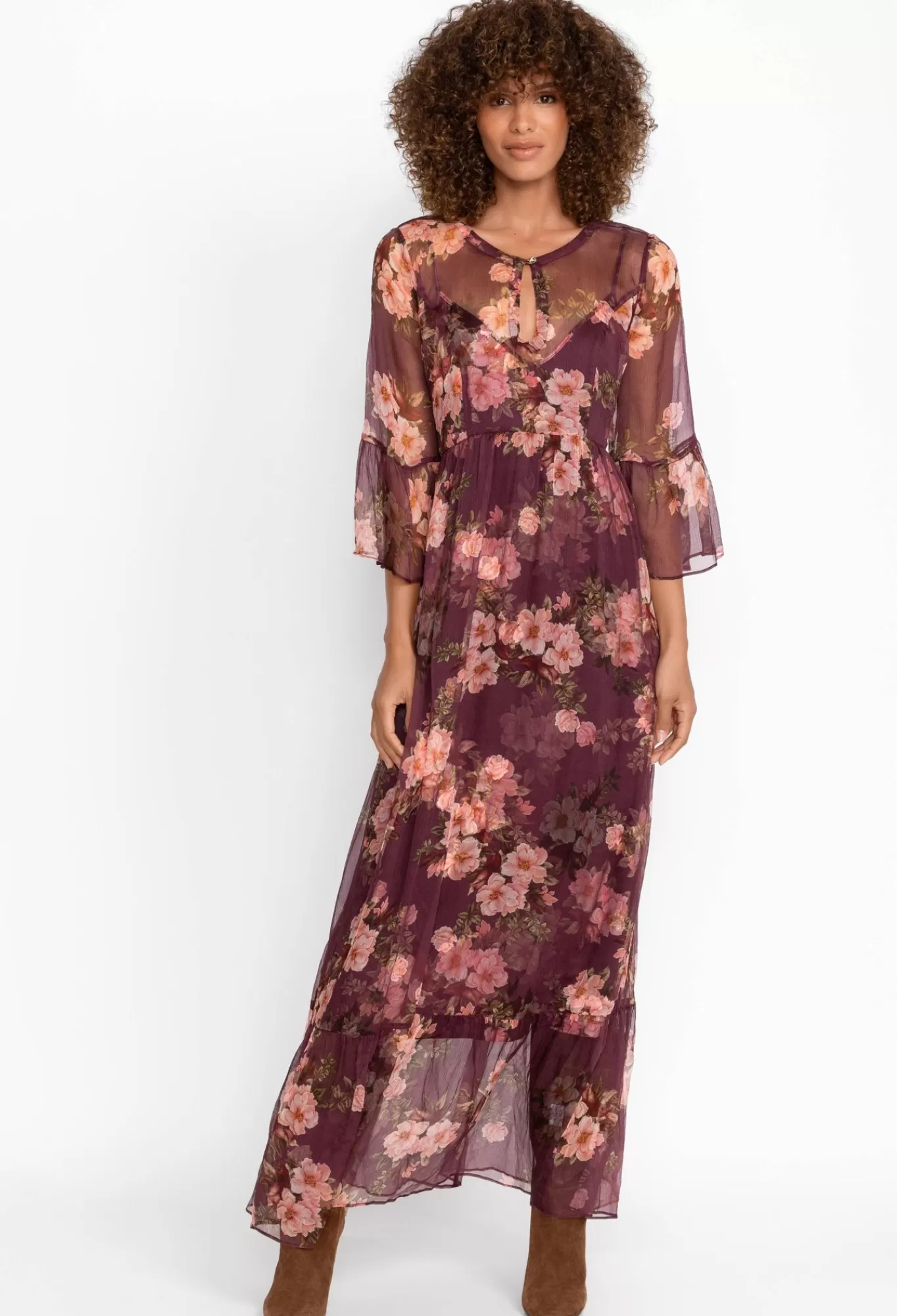 Fashion Silk Maxi Dress Women Dresses