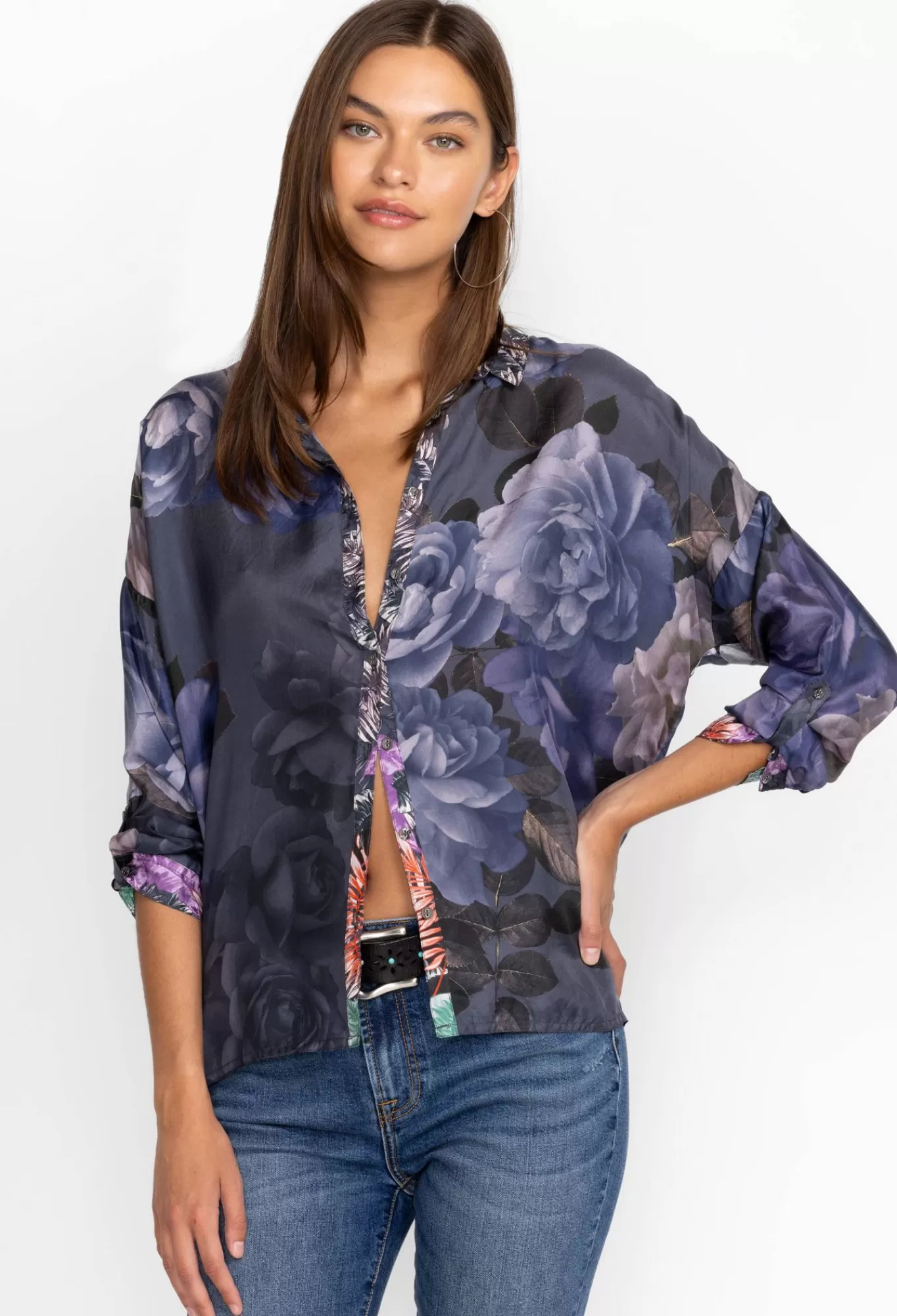 Fashion The Audrey Oversized Blouse Women Tops