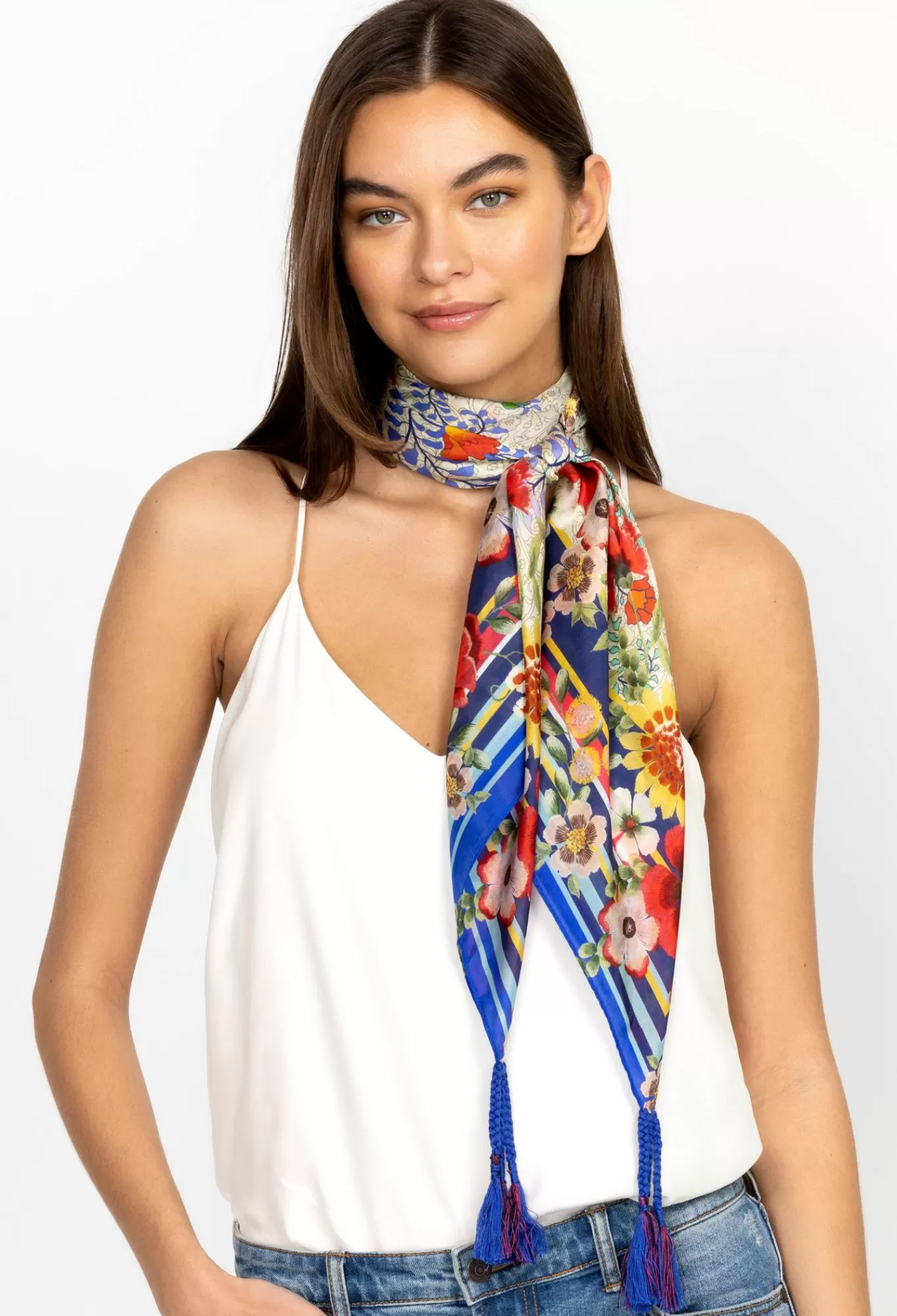 Online Wild Flower Scarf Women Scarves