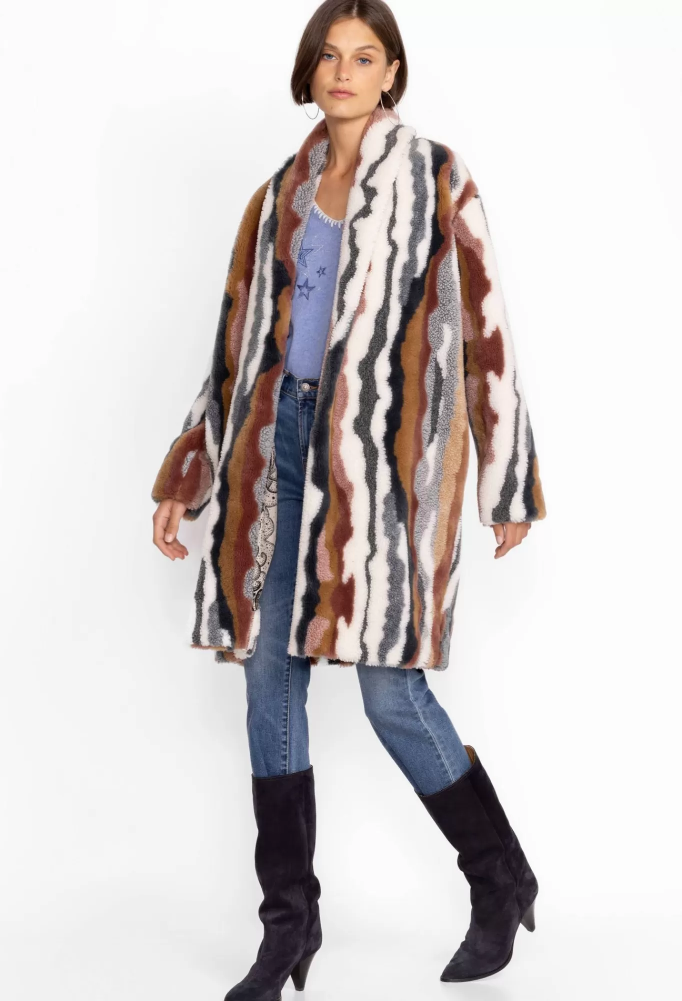 Clearance Ziggy Faux Fur Coat Women Outerwear