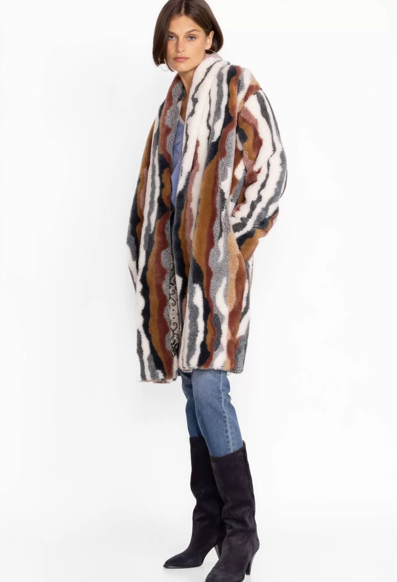 Clearance Ziggy Faux Fur Coat Women Outerwear